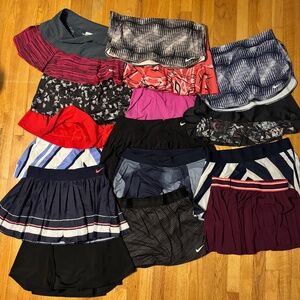 LOT of 16 Nike Tennis Skorts Sz L